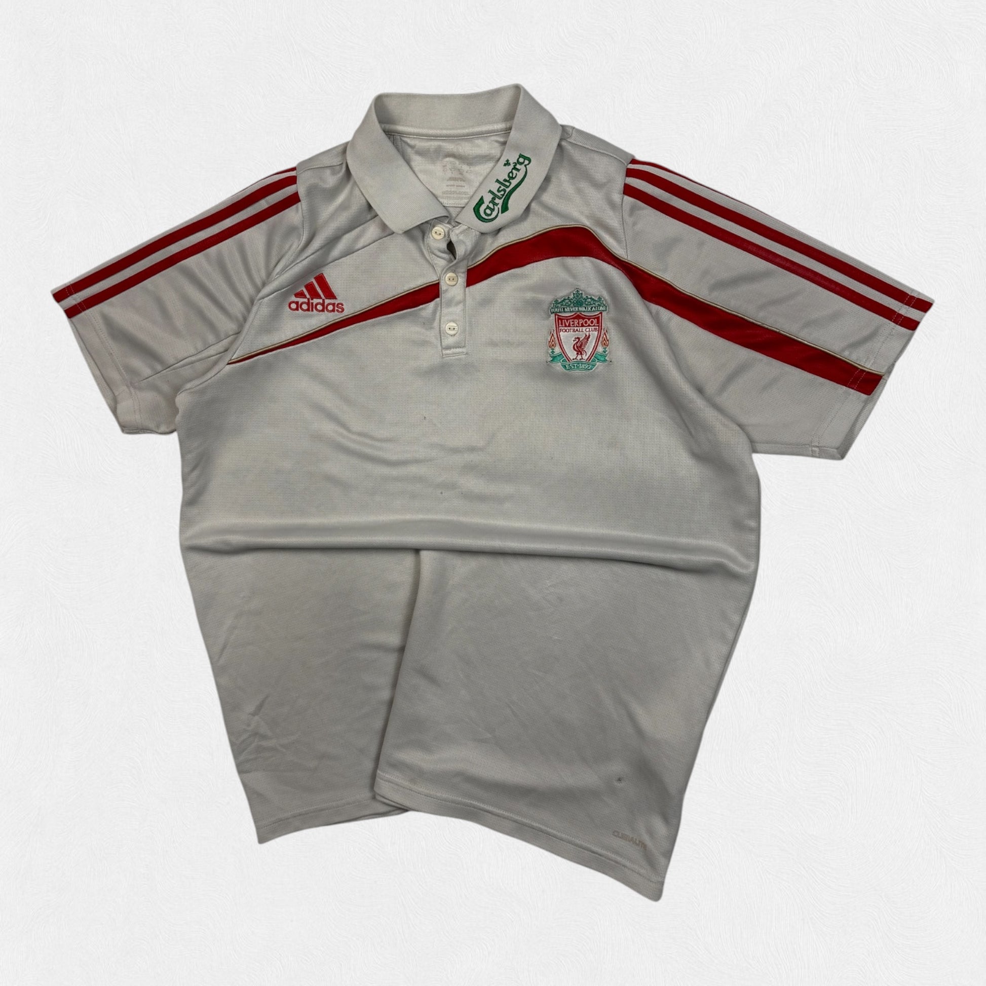 Liverpool 2009/10 Adidas training polo shirt (L)