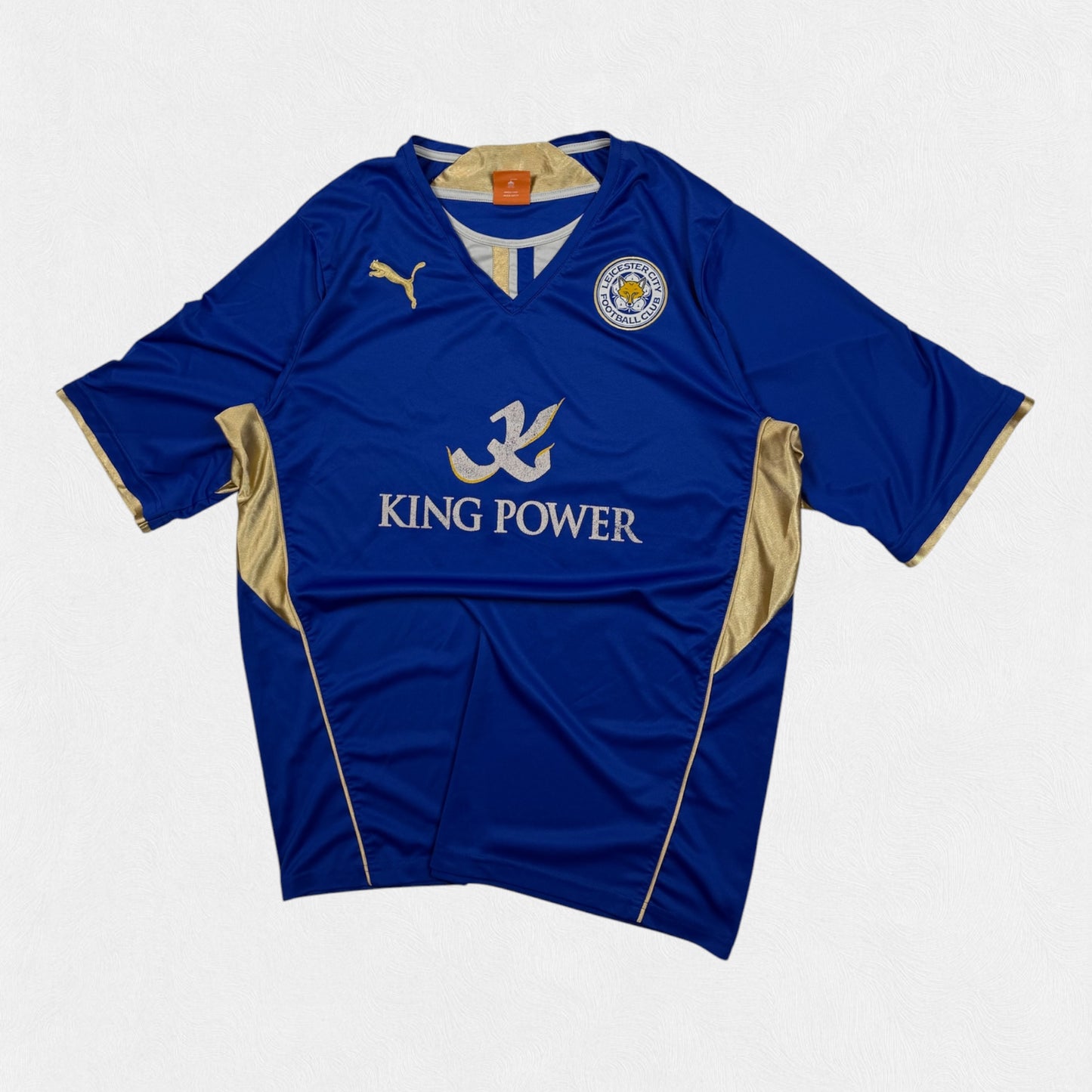 Leicester City 2013/14 Puma home football shirt (XL)