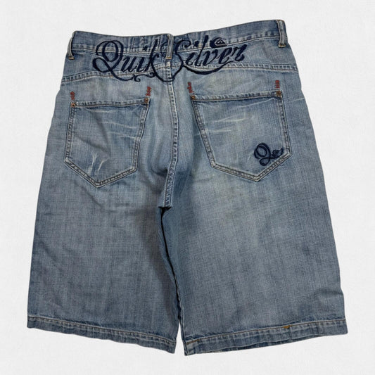 Vintage Y2K Quiksilver surfwear baggy hip hop jorts (W36)