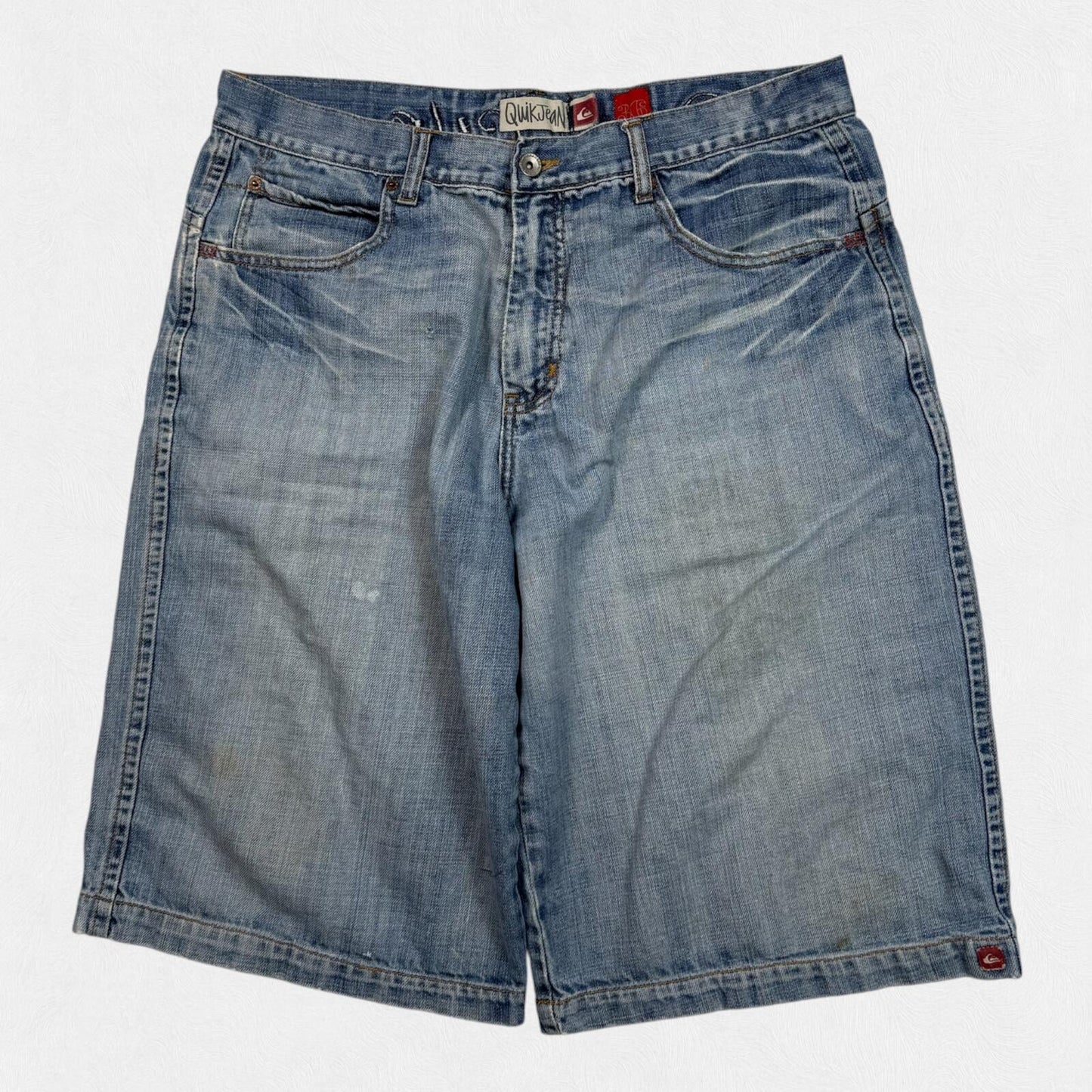 Vintage Y2K Quiksilver surfwear baggy hip hop jorts (W36)