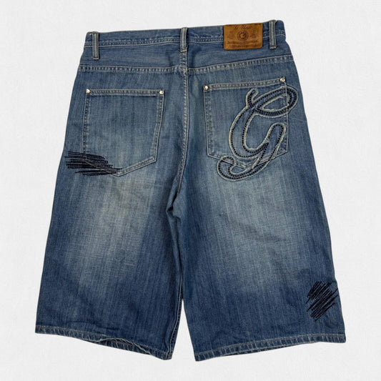 Vintage Y2K G Unit baggy hip hop jorts (W34)