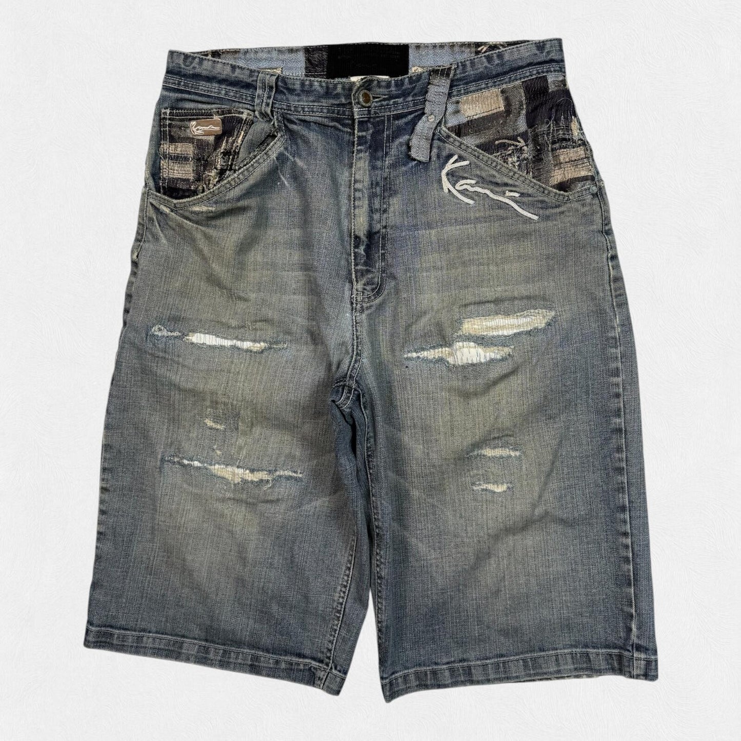 Vintage Y2K Karl Kani baggy hip hop jorts (W34)