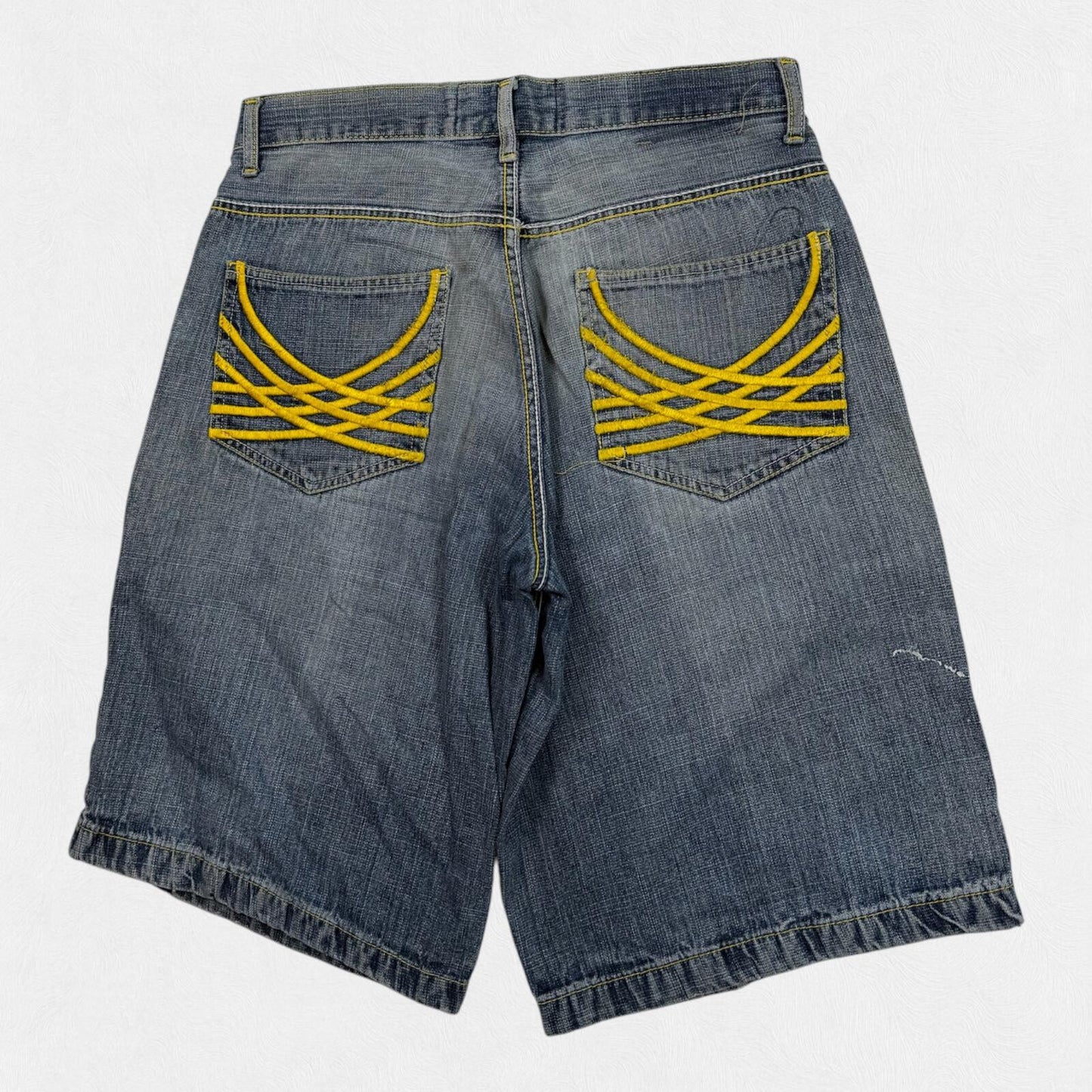 Vintage Y2K baggy hip hop denim jorts (W34)
