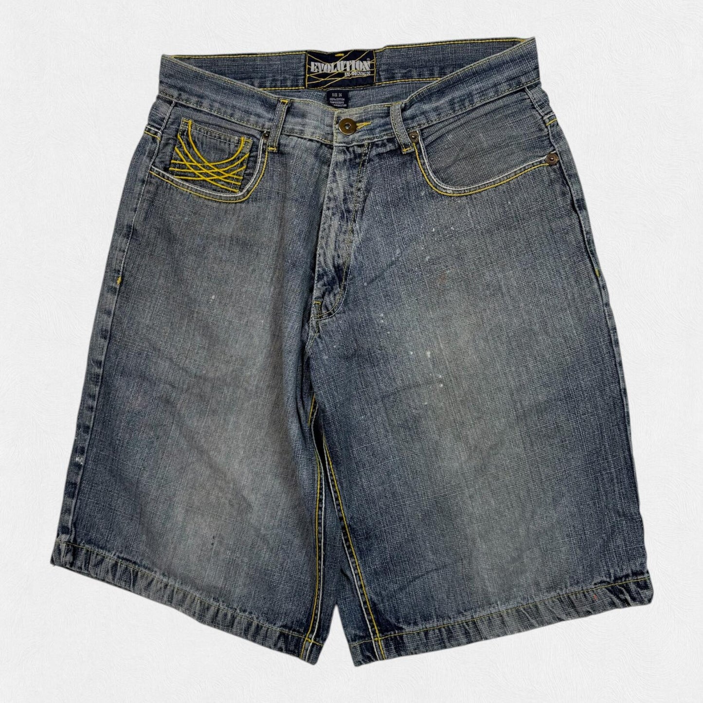 Vintage Y2K baggy hip hop denim jorts (W34)