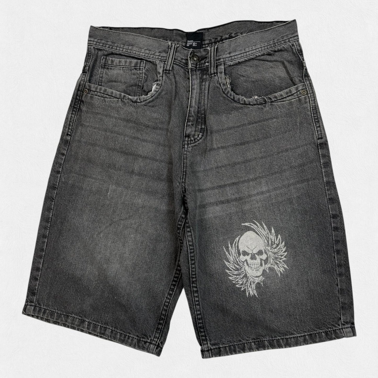 Vintage Y2K baggy hip hop jorts (W32)
