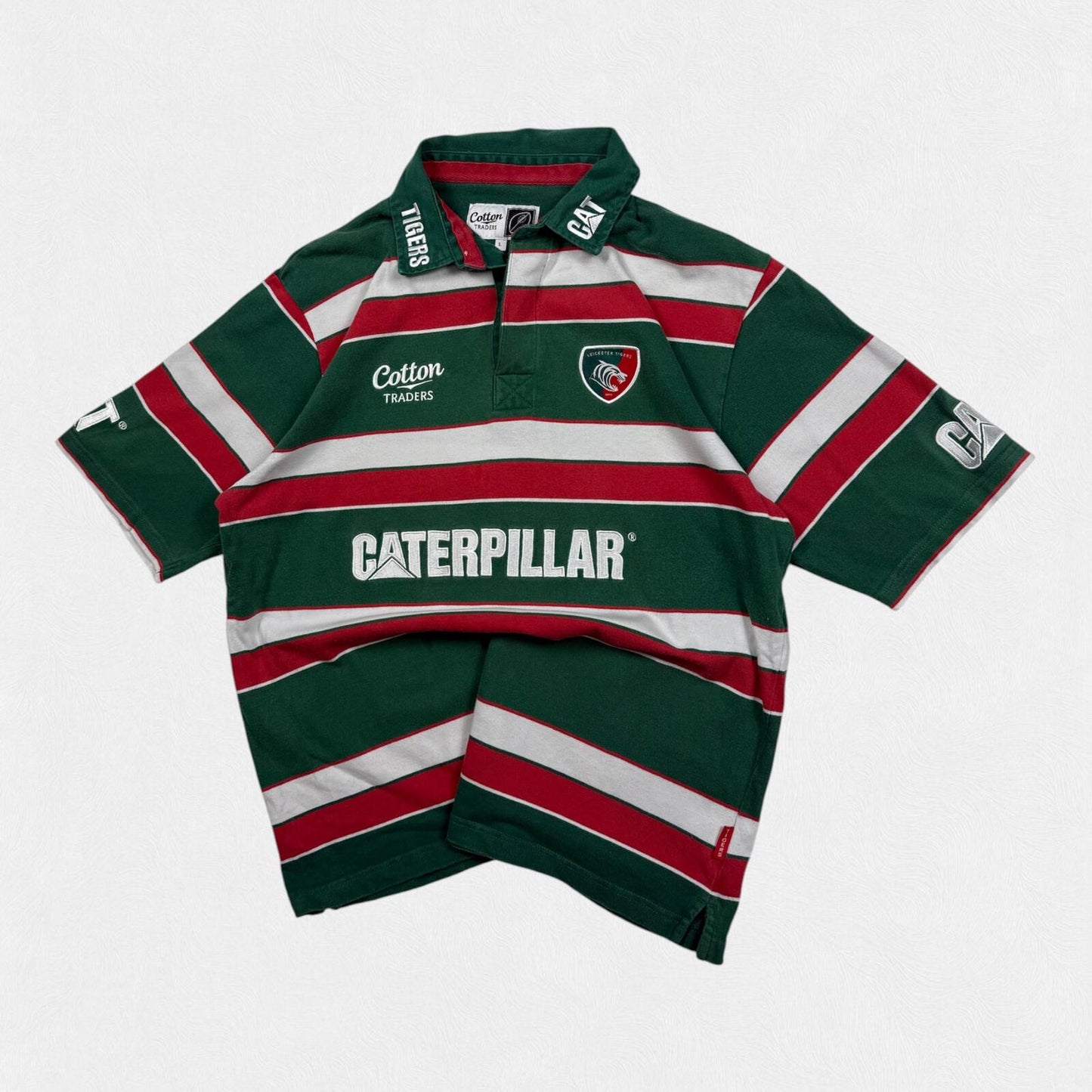 Vintage Leicester Tigers 2009/10 cotton traders rugby shirt (L)