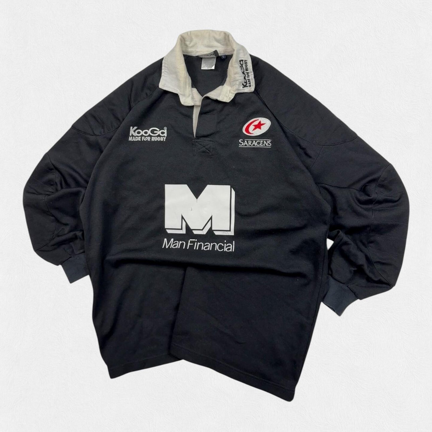 Vintage Saracens 2004/05 Kooga home rugby shirt (L)