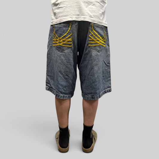 Vintage Y2K baggy hip hop denim jorts (W34)
