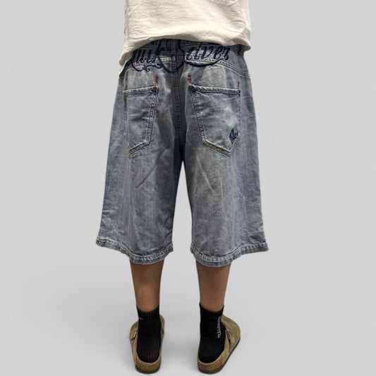 Vintage Y2K Quiksilver surfwear baggy hip hop jorts (W36)