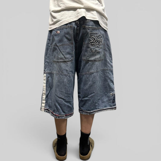 Vintage Y2K Pepe Jeans baggy hip hop denim shorts (W38)