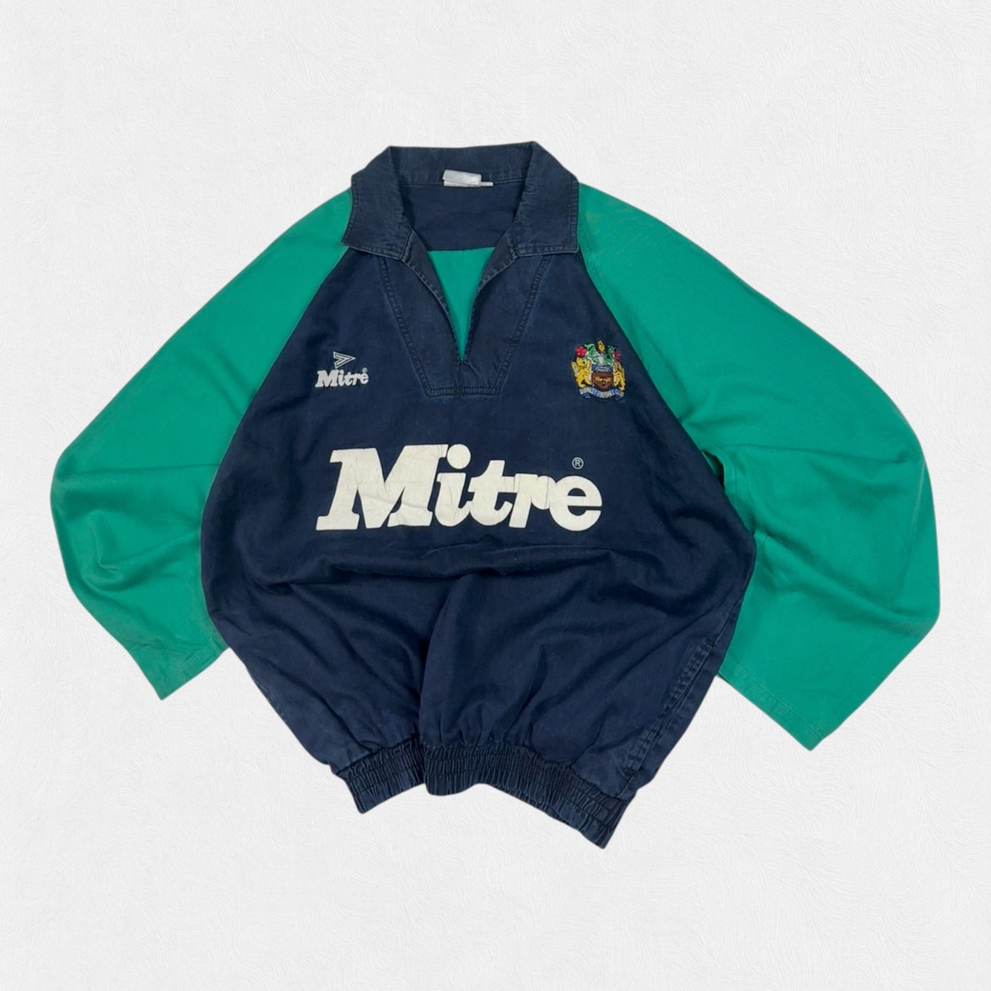 Vintage Burnley 1993/94 Mitre football drill top sweatshirt (M)