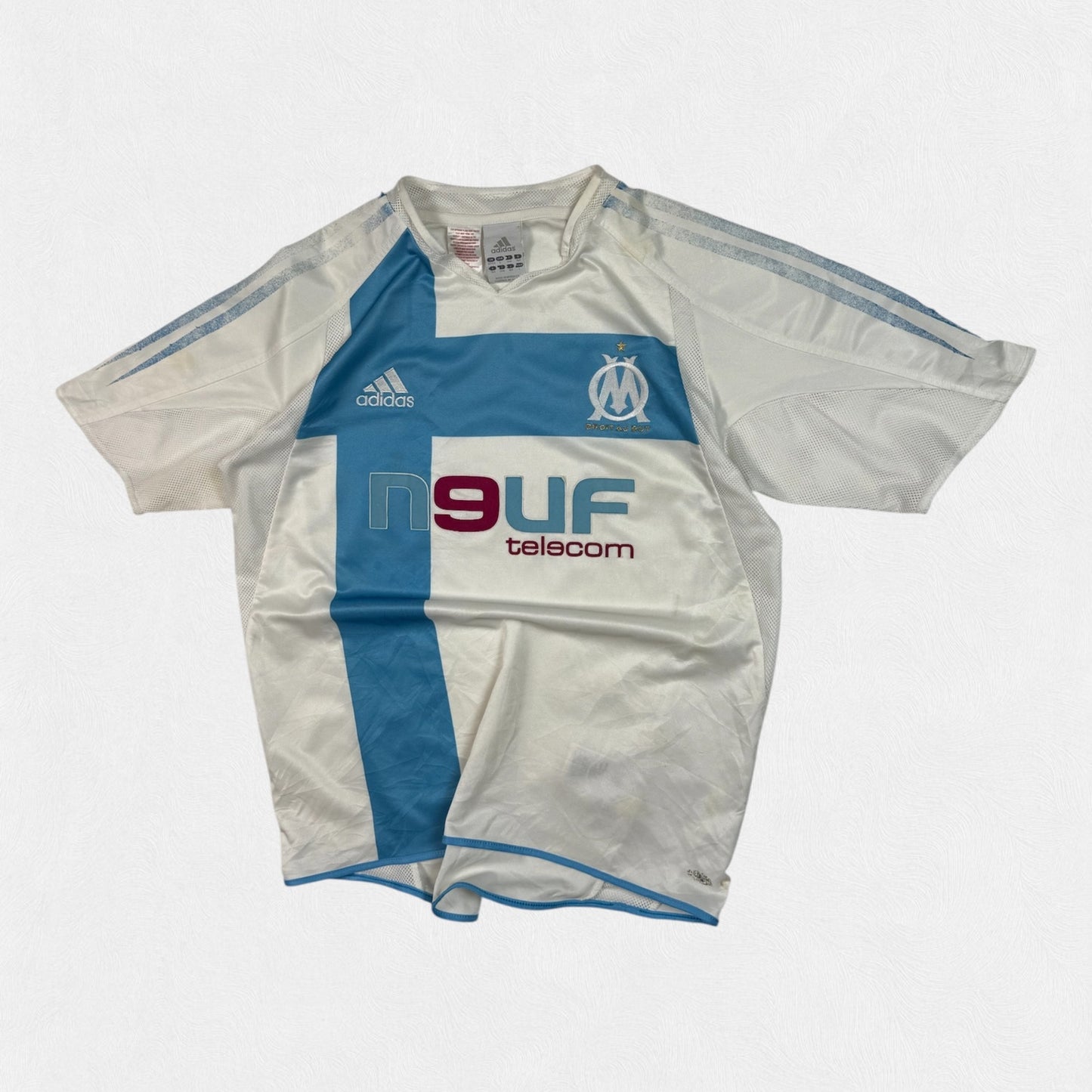 Vintage Olympique Marseille 2004/05 Adidas football shirt (L)