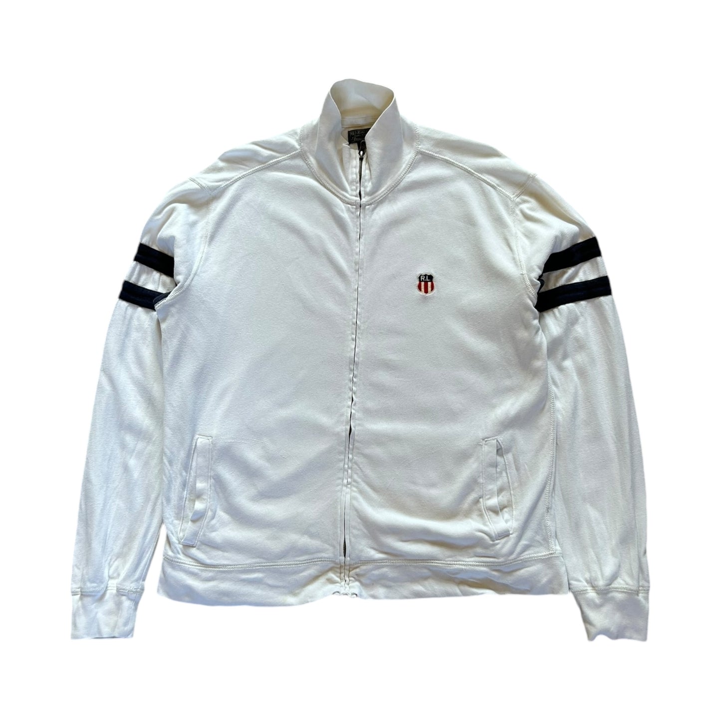 Ralph Lauren polo jeans co full zip white