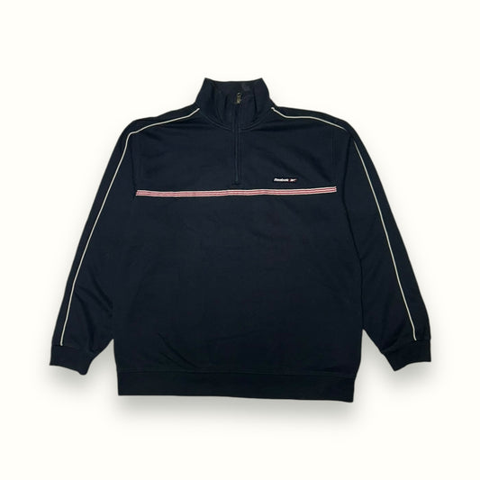 Vintage Reebok quarter zip navy