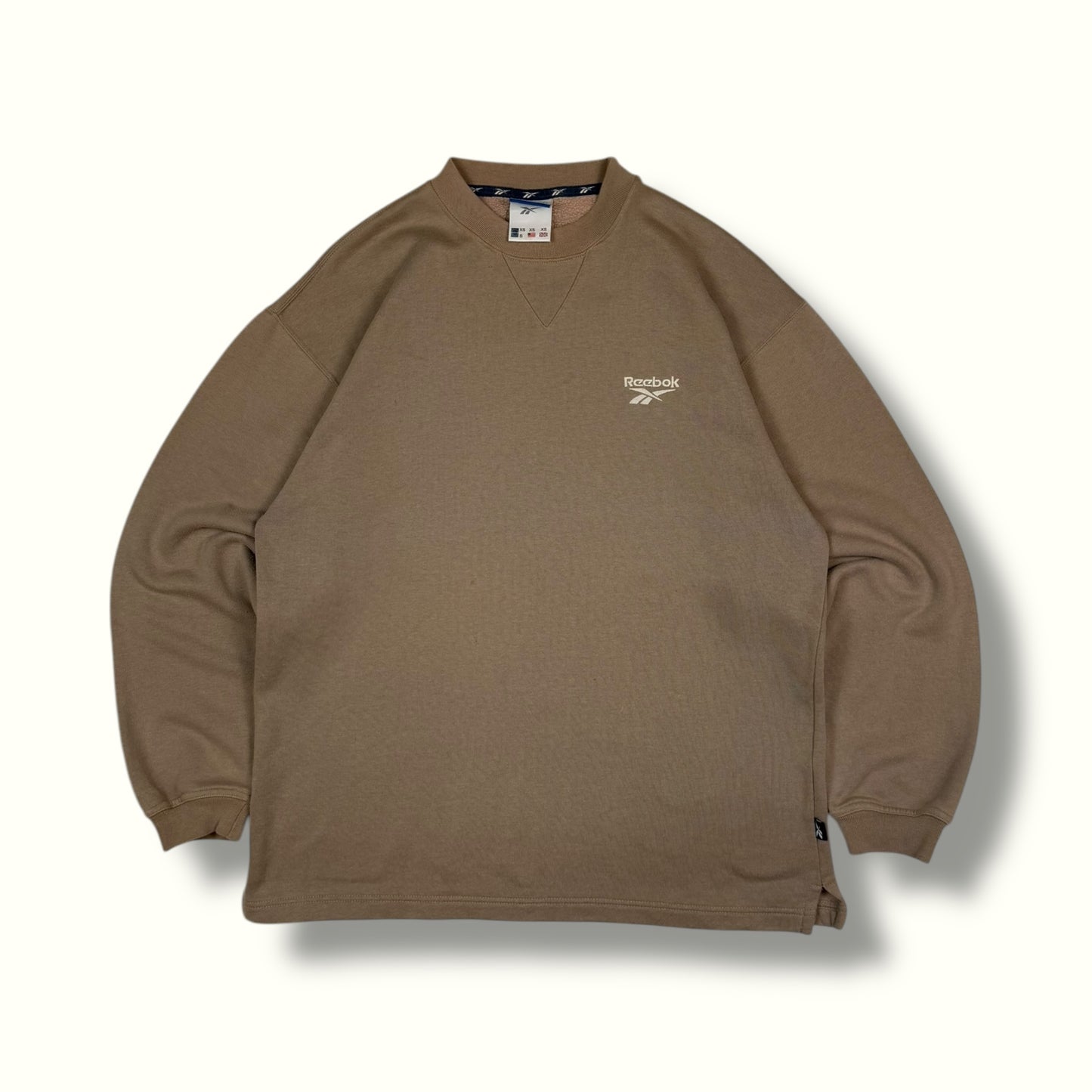 Vintage Reebok mini logo sweatshirt brown