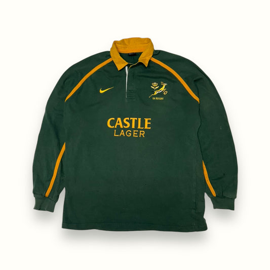 South Africa Nike castle lager rugby shirt from 2001 - 2002
