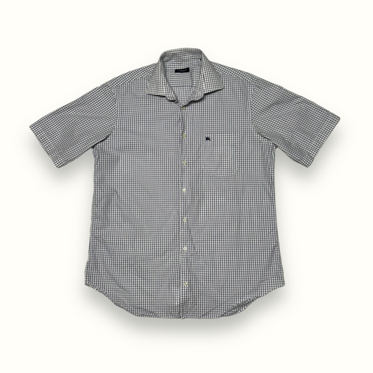 Burberry short sleeve check shirt (L)