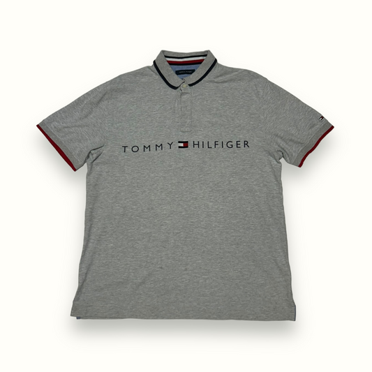 Tommy Hilfiger spell out polo shirt (XL)