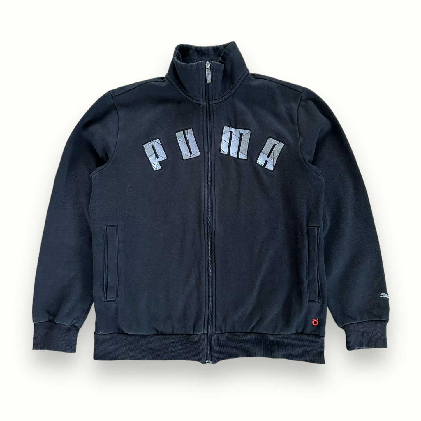 Puma spell out zip up sweatshirt (M)