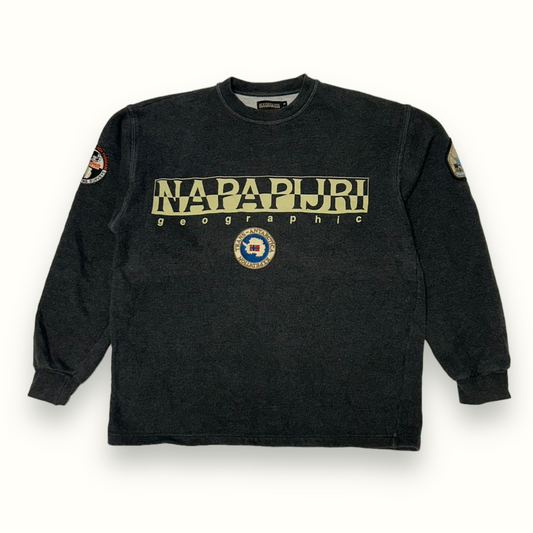 Vintage Napapijri spell out sweatshirt (S)