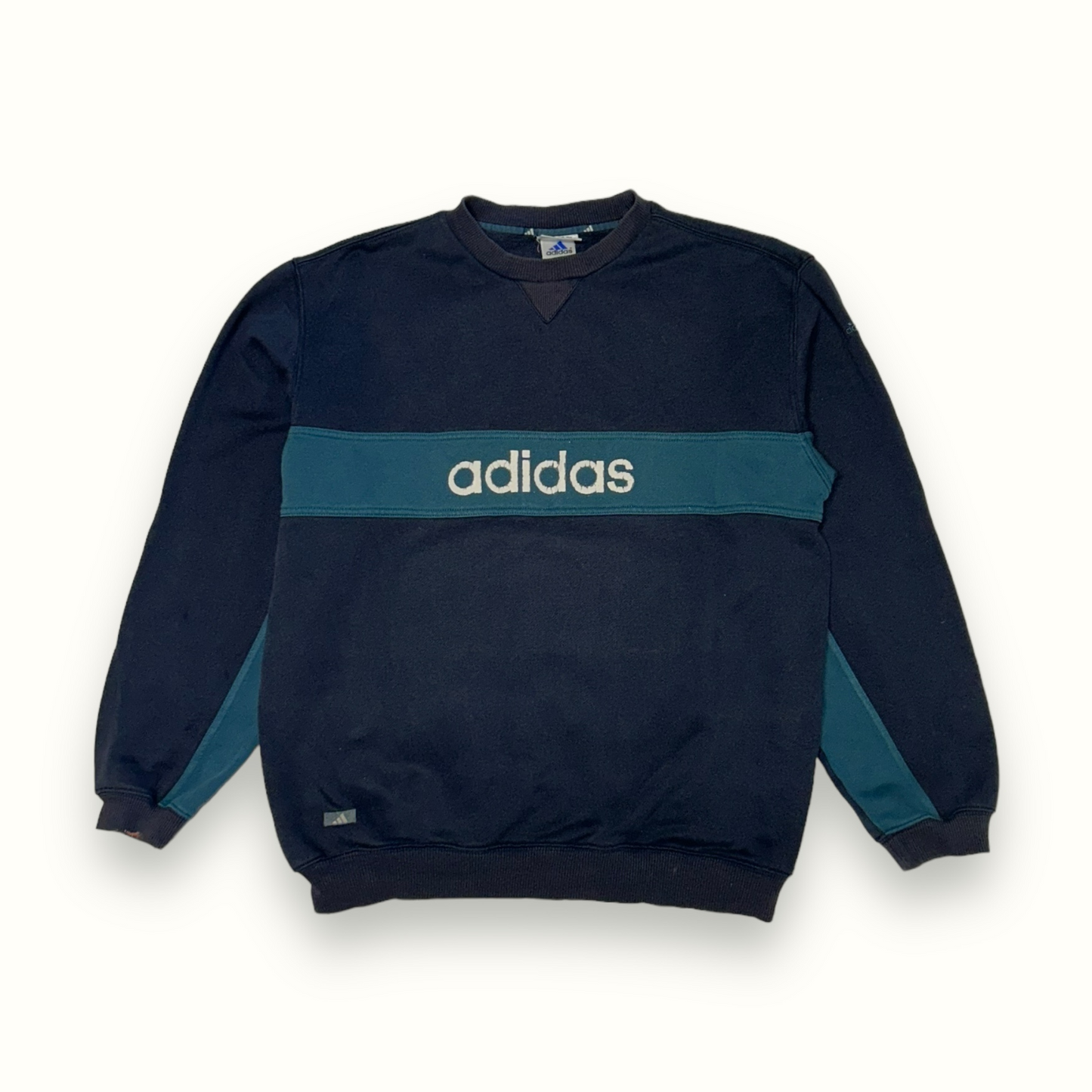 Vintage adidas spell out sweatshirt (M)