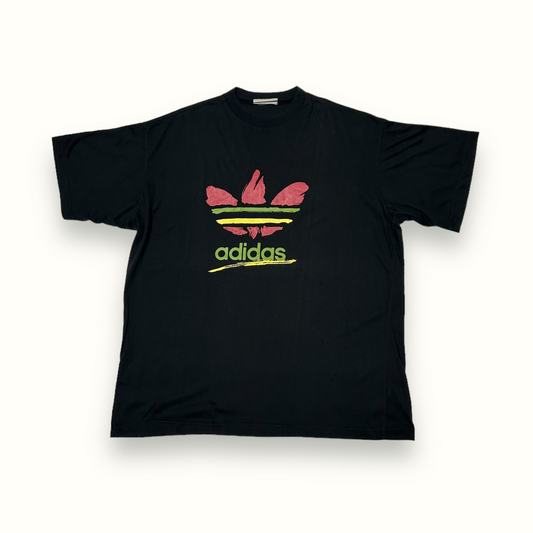Vintage 90s adidas rasta tee (L)