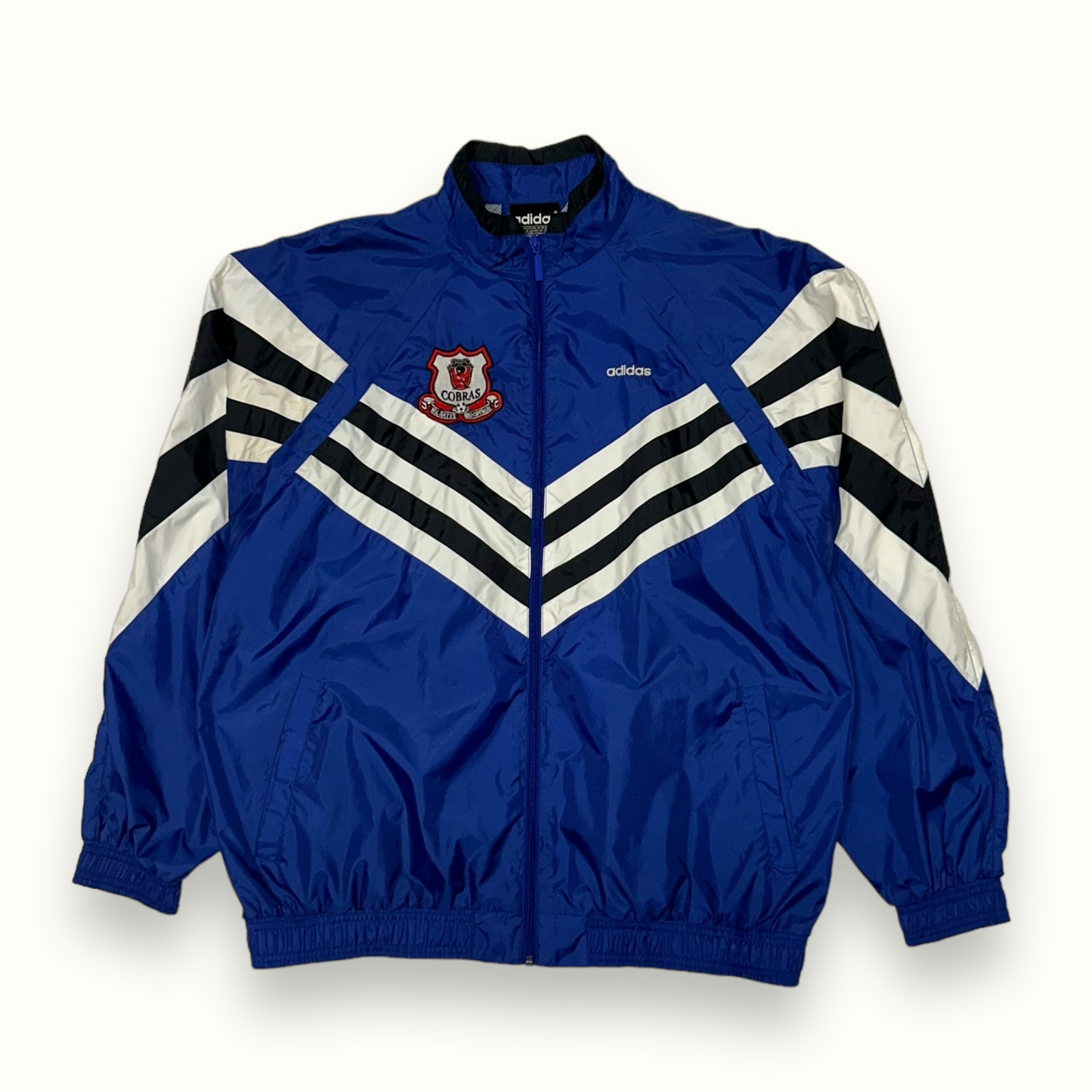Vintage 90s Adidas football track jacket (XL)