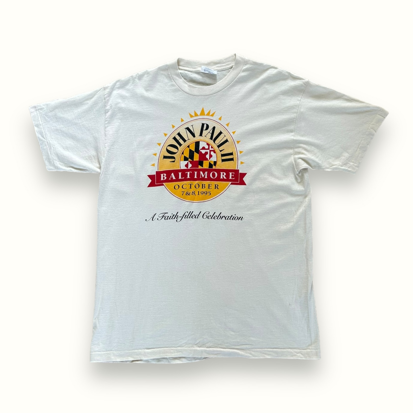 Vintage 90s Pope John Paul Baltimore tee (XL)