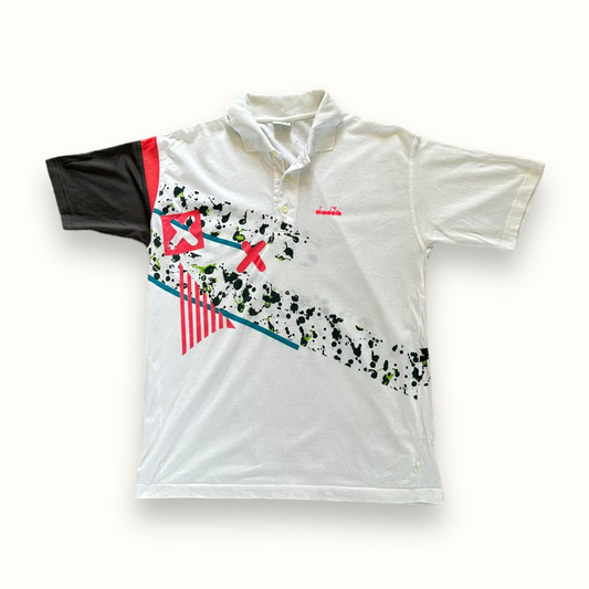 Vintage 80s Diadora polo shirt (M)