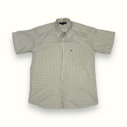 Tommy Hilfiger short sleeve check shirt (M)