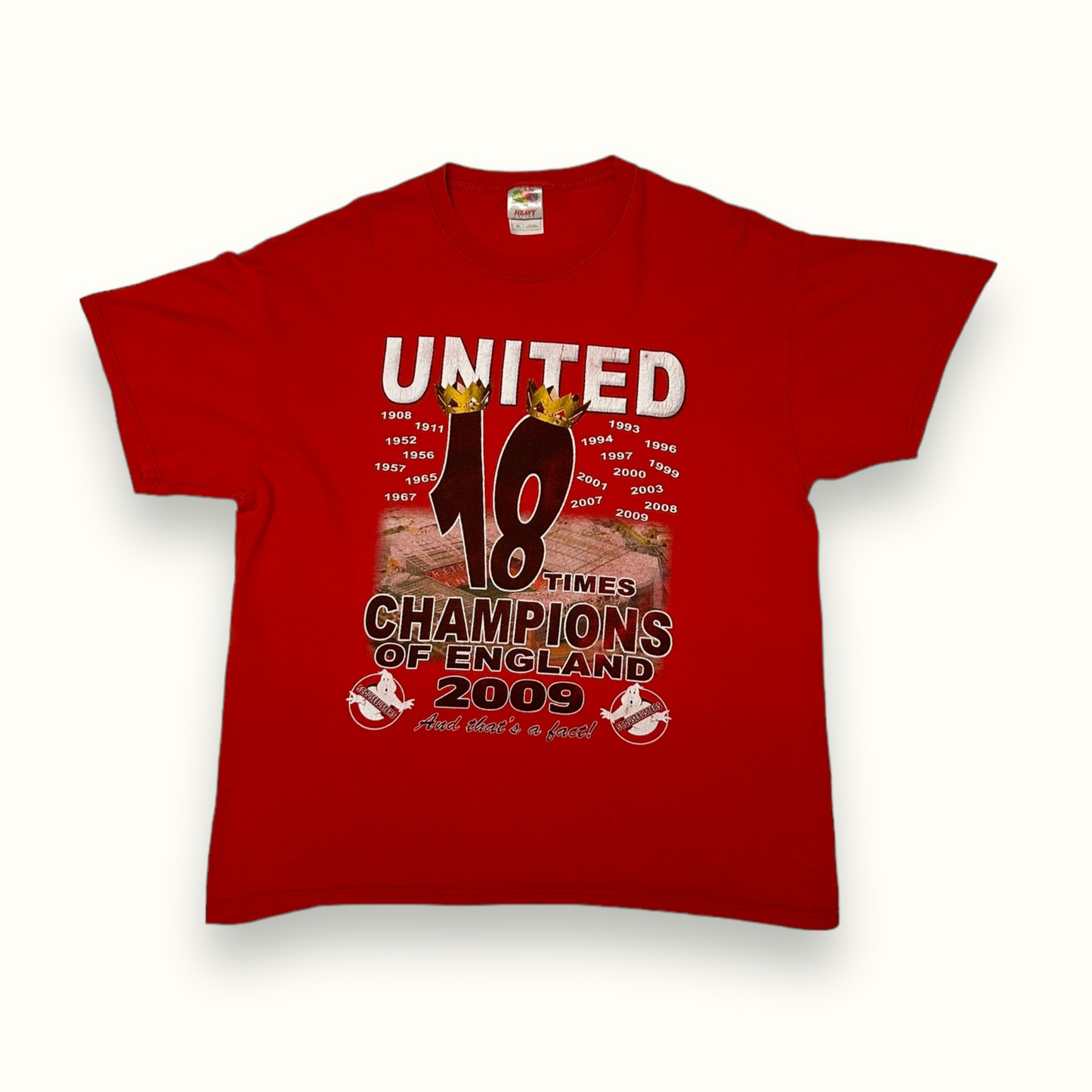 Vintage Manchester United 2009 champions tee (XL)