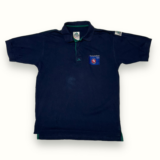 Vintage 90s adidas equipment Deutsche bank polo shirt (M)