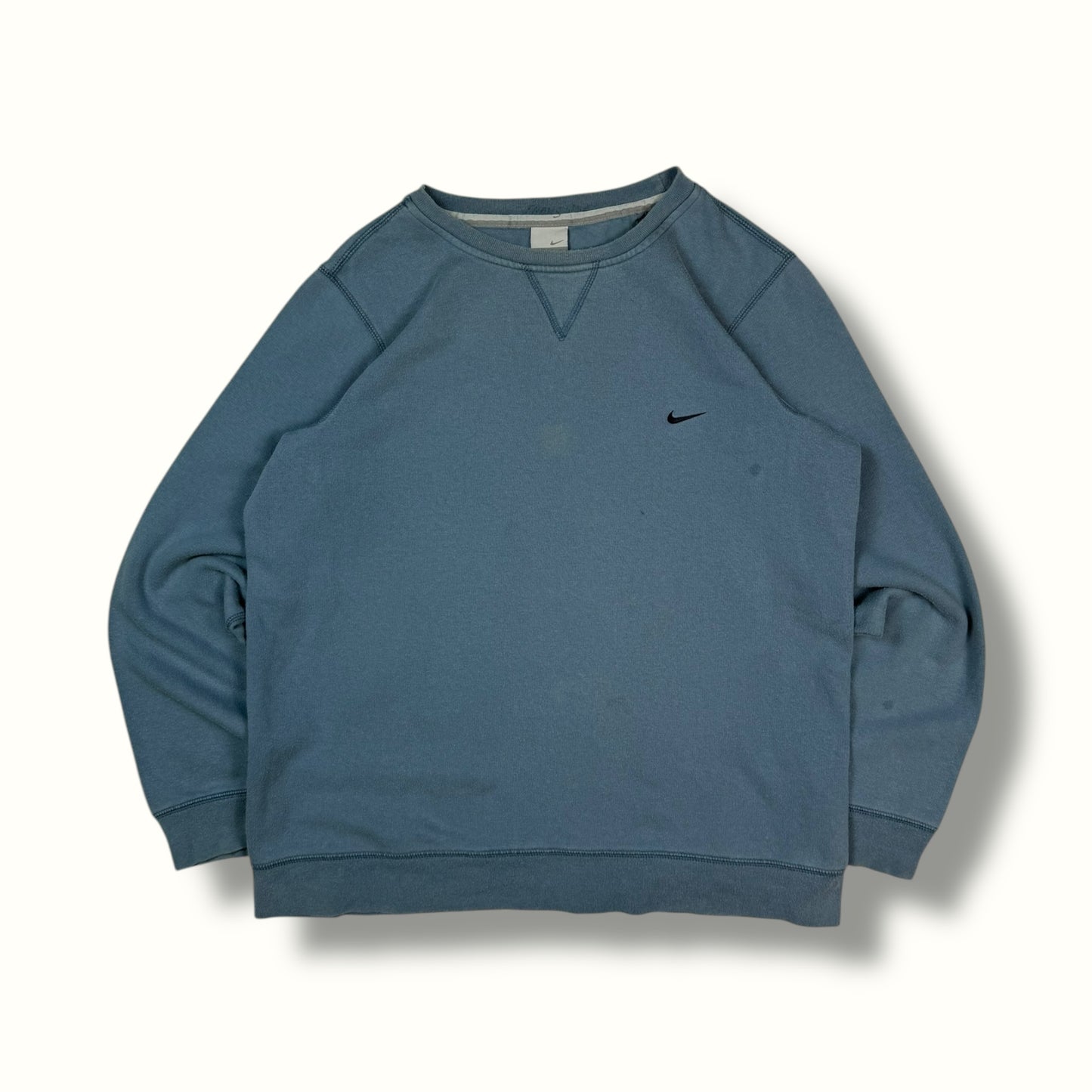 Vintage Nike mini swoosh sweatshirt light blue