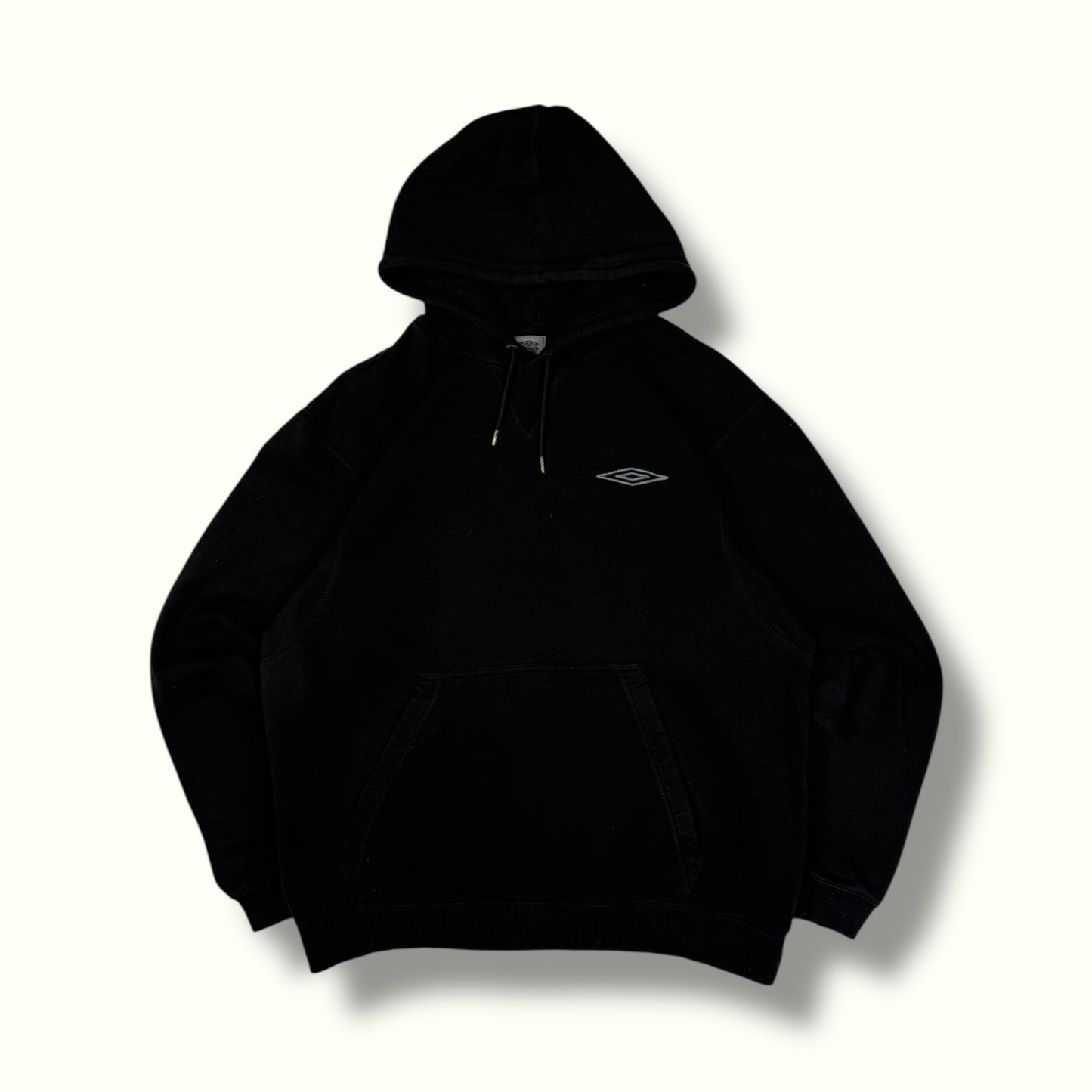 Vintage Umbro small logo hoodie black