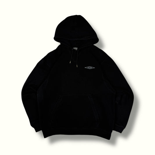 Vintage Umbro small logo hoodie black