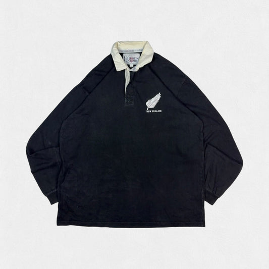 Vintage 90 New Zealand Cotton Oxford rugby union shirt
