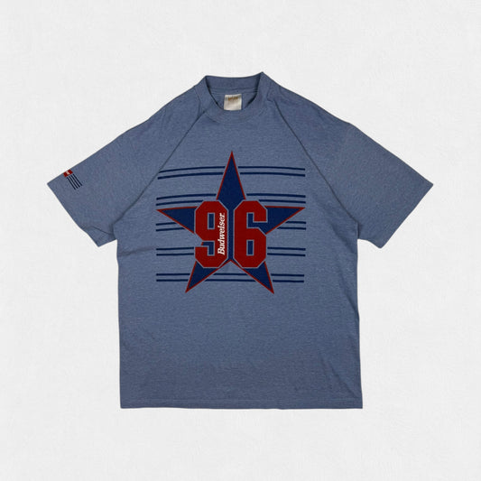 Vintage 90s Budwesier graphic tee blue