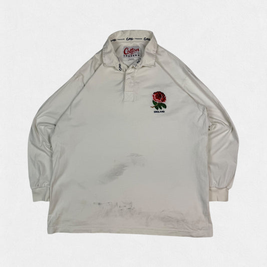 Vintage 90s England Cotton Traders rugby union shirt