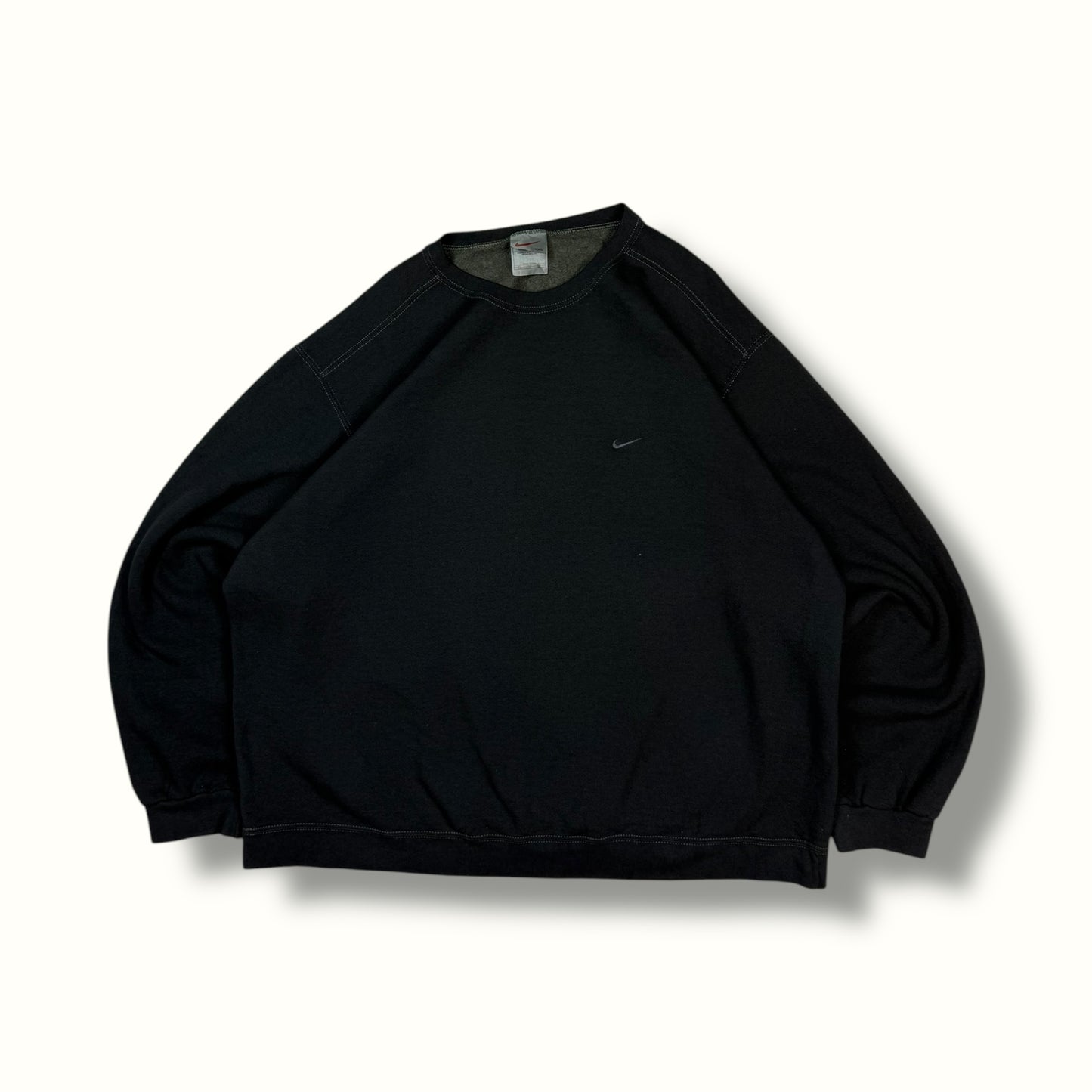 Vintage 1990s Nike mini swoosh sweatshirt black