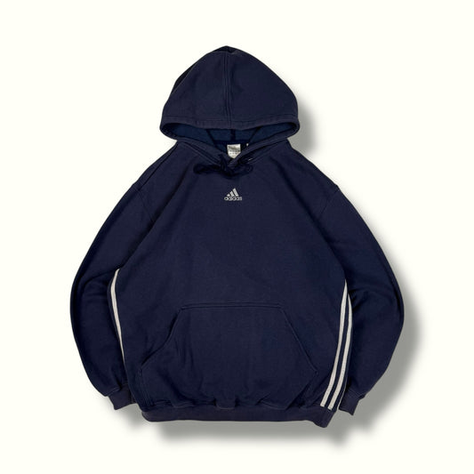 Boxy adidas hoodie navy centre logo