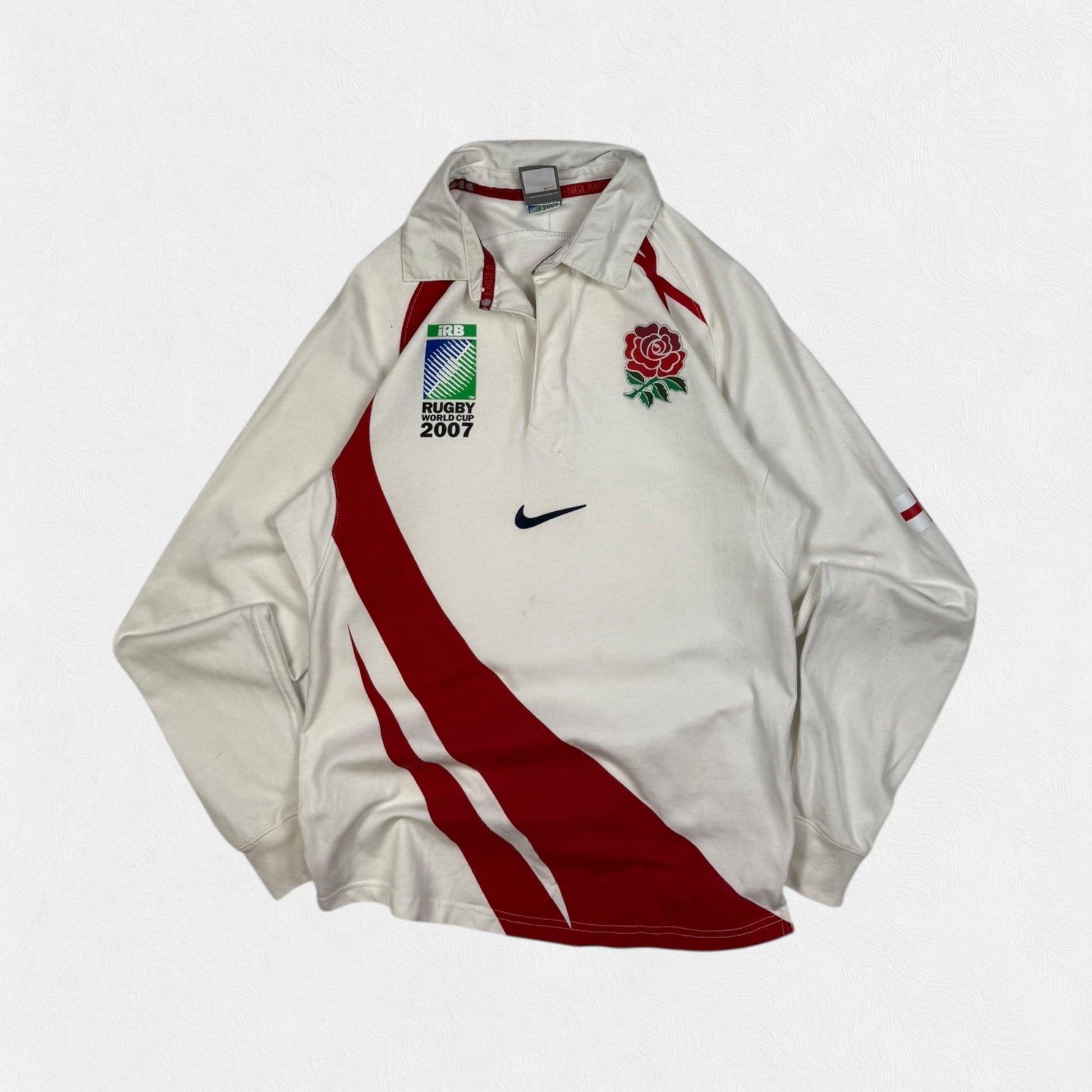Vintage England rugby world cup 2007 Nike rugby shirt 