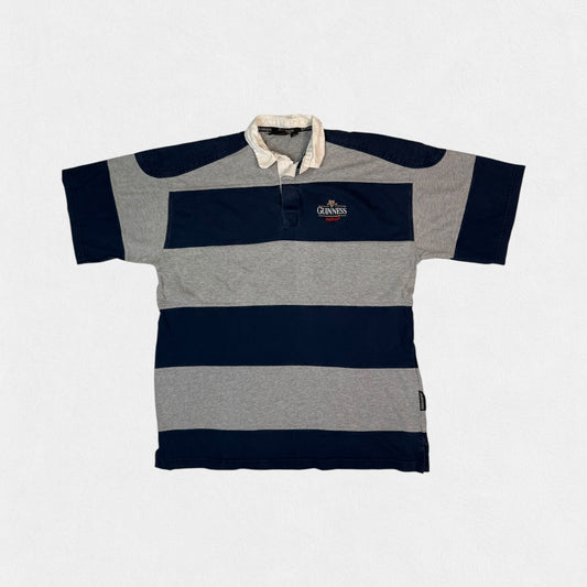 Vintage Guinness striped rugby polo shirt