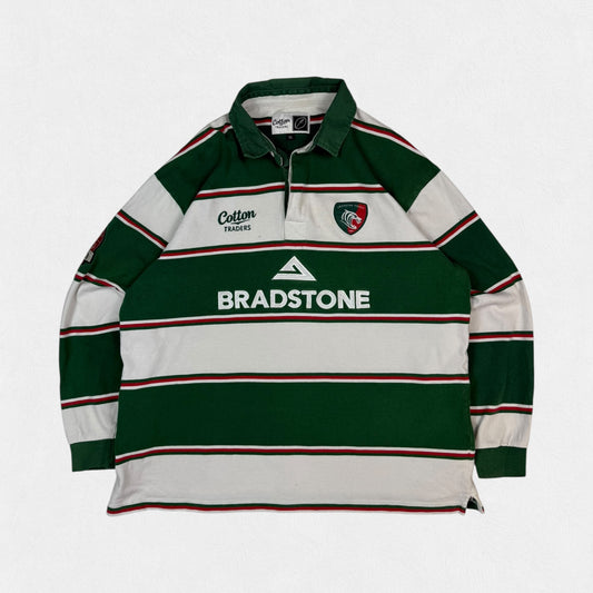 Vintage Leicester Tigers 2007/08 Cotton Traders Healey rugby union shirt 
