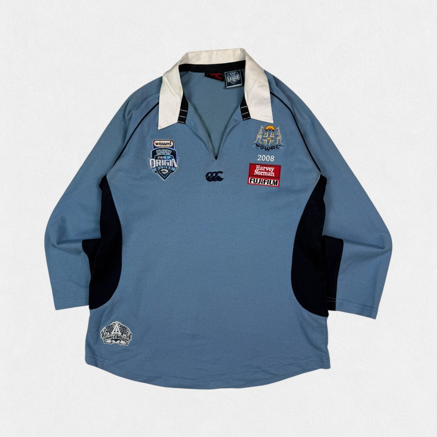 Vintage NSW blues state of origin 2008 Canterbury rugby shirt