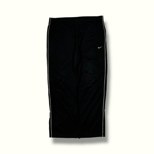 Vintage Nike black baggy side stripe track pants