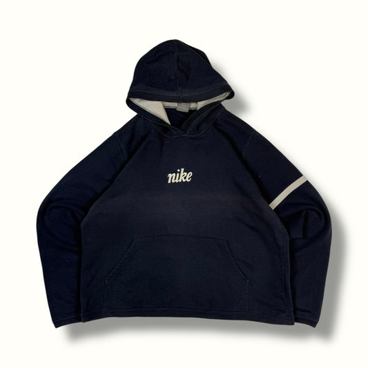 Nike spell out hoodie navy