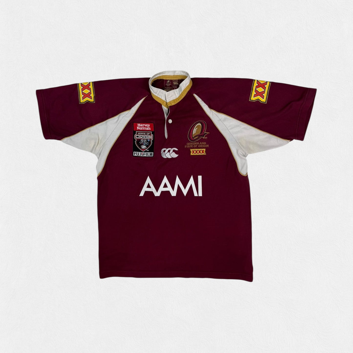 Vintage Queensland Maroons State of Origin 2007 rugby league shirt