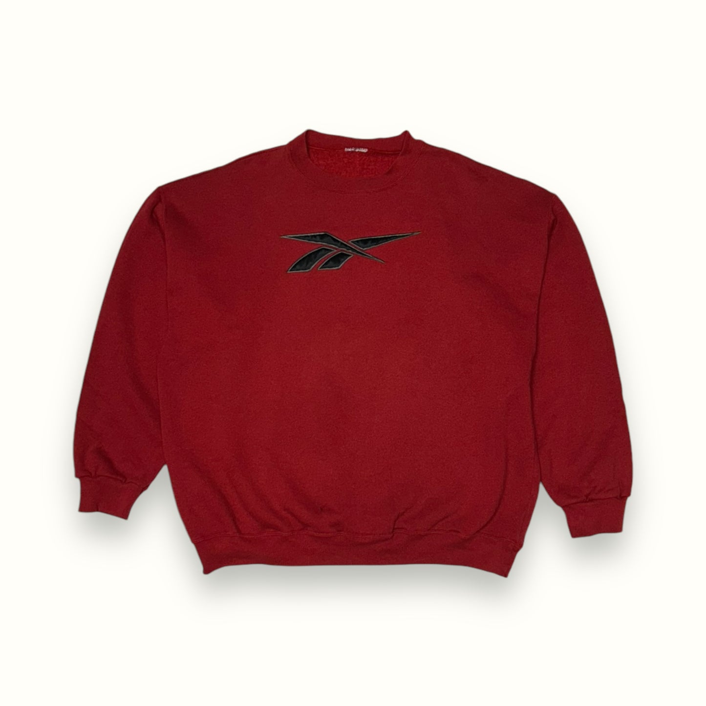 Vintage Reebok big centre logo sweatshirt red