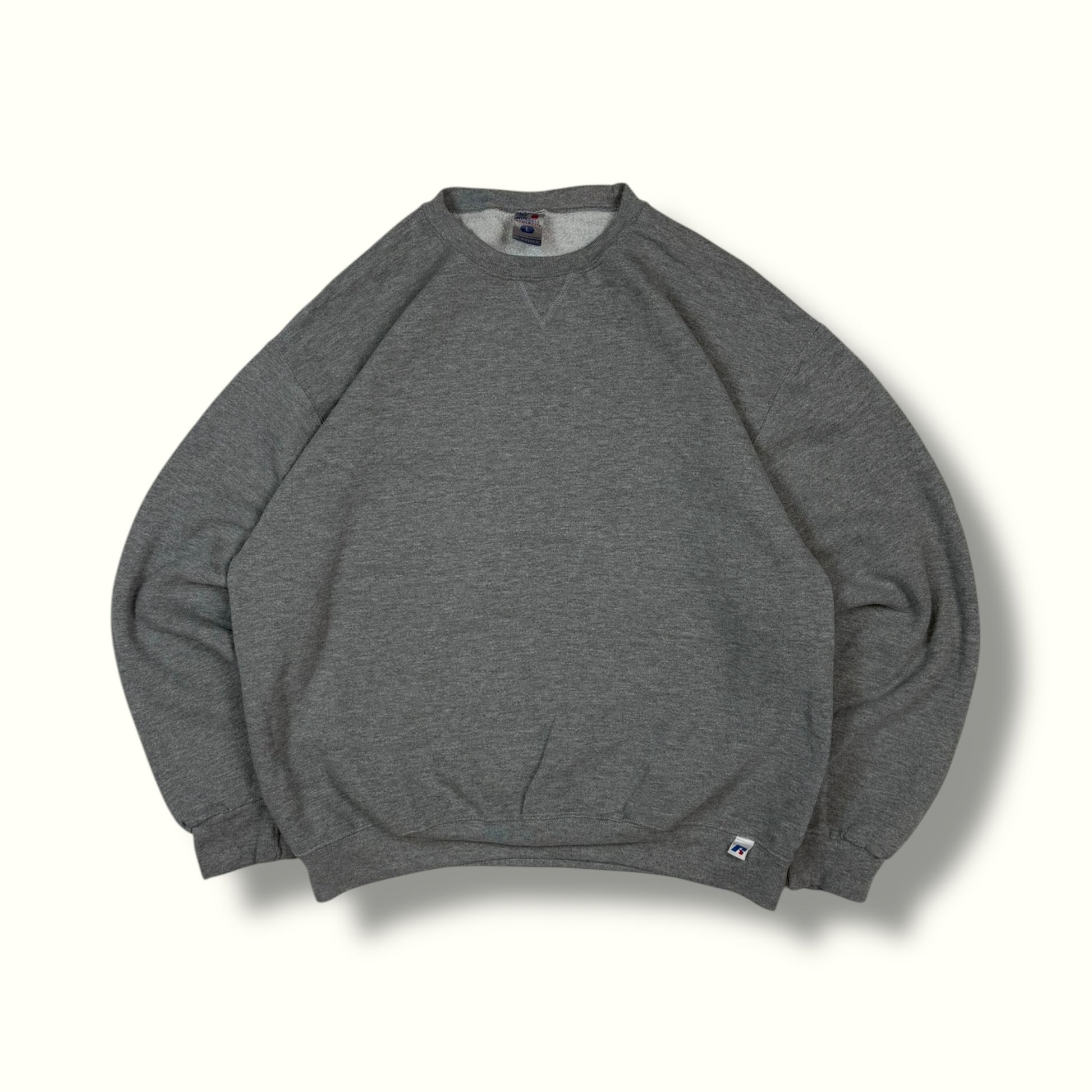 Vintage Russell athletic blank sweatshirt grey