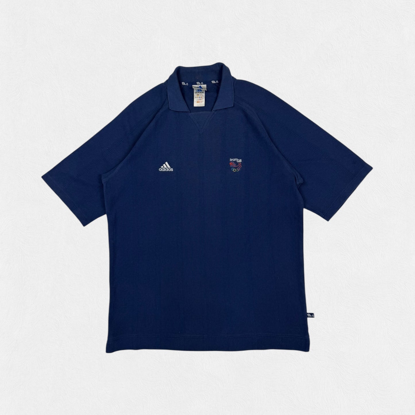 Vintage 2000 Team GB Great Britain polo shirt adidas navy